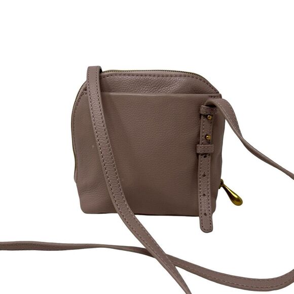 HOBO Nash Crossbody Purse Small Bag Pink Leather Zip Around Tassel Womens - Picture 5 of 16